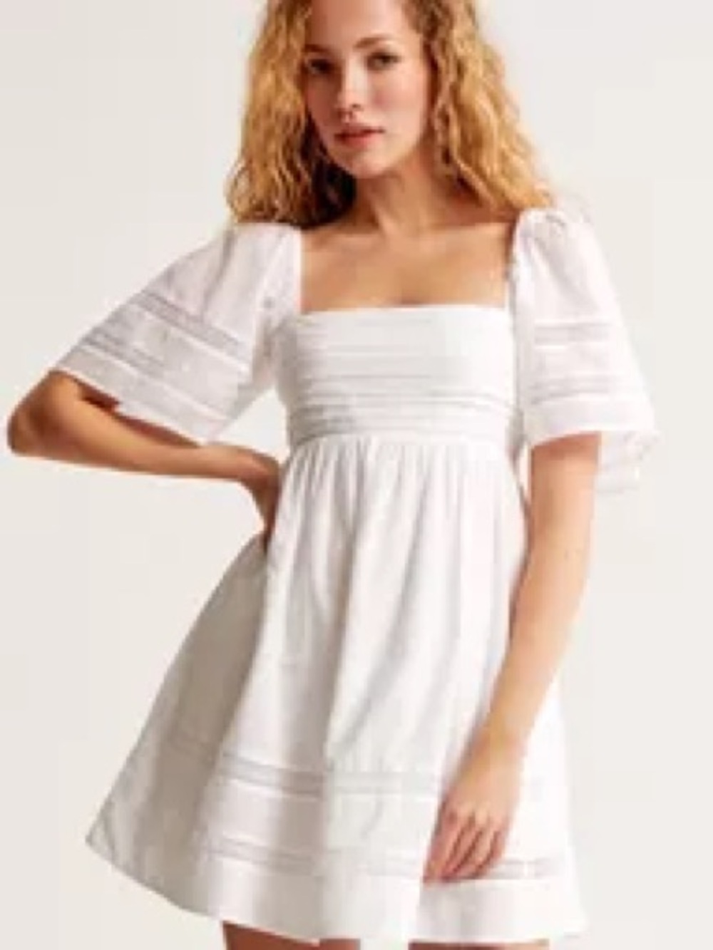 Abercrombie Emerson Lace Trim Mini Dress